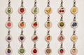 Mini embroidered fruit keychain handmade bag tag gift - image 1
